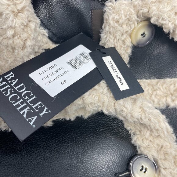 Badgely Mischka Rakel Faux Shearling Jacket - Small - NWT - Picture 5 of 7